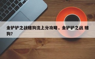 金铲铲之战赌狗流上分攻略，金铲铲之战 赌狗？