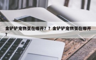 金铲铲宠物蛋在哪开？？金铲铲宠物蛋在哪开？