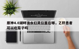 原神4.0湖畔浊水幻灵位置在哪，乙肝患者可以吃茄子吗