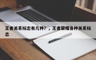 王者关系标志有几种？，王者荣耀各种关系标志