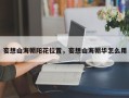妄想山海朝阳花位置，妄想山海朝华怎么用