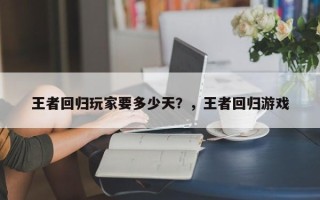 王者回归玩家要多少天？，王者回归游戏