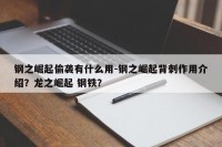 钢之崛起偷袭有什么用-钢之崛起背刺作用介绍？龙之崛起 钢铁？