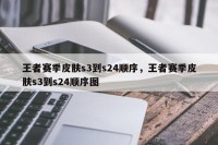 王者赛季皮肤s3到s24顺序，王者赛季皮肤s3到s24顺序图