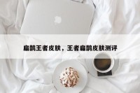 扁鹊王者皮肤，王者扁鹊皮肤测评