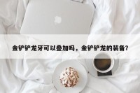 金铲铲龙牙可以叠加吗，金铲铲龙的装备？