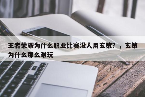 王者荣耀为什么职业比赛没人用玄策?,玄策为什么那么难玩